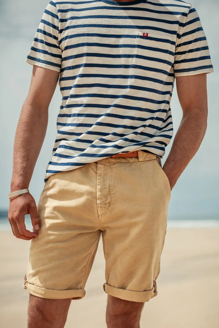 &SONS Breton Striped T Shirt Blue>Men Tops