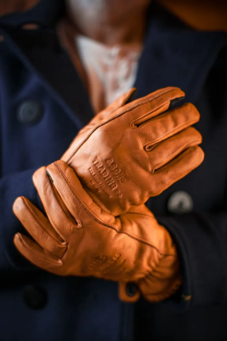 &SONS Adventure Gloves Tan>Men Leather Goods