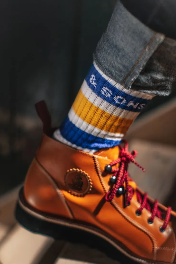 &SONS Baseline Socks White>Men Footwear