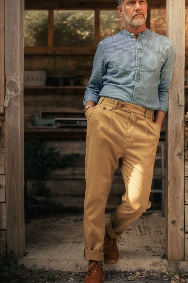 &SONS Beckett Trousers Tan>Men Bottoms & Shorts