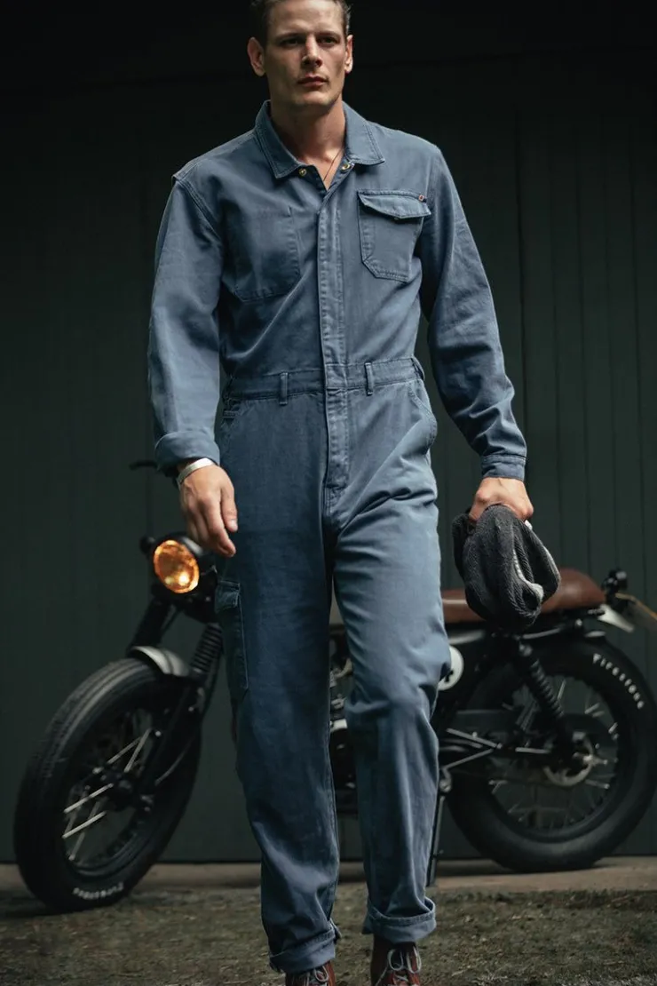 &SONS Churchill Coveralls Dark Denim>Men Bottoms & Shorts