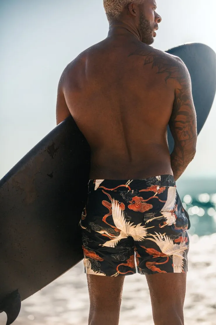 &SONS Crown Swim Shorts Black>Men Bottoms & Shorts