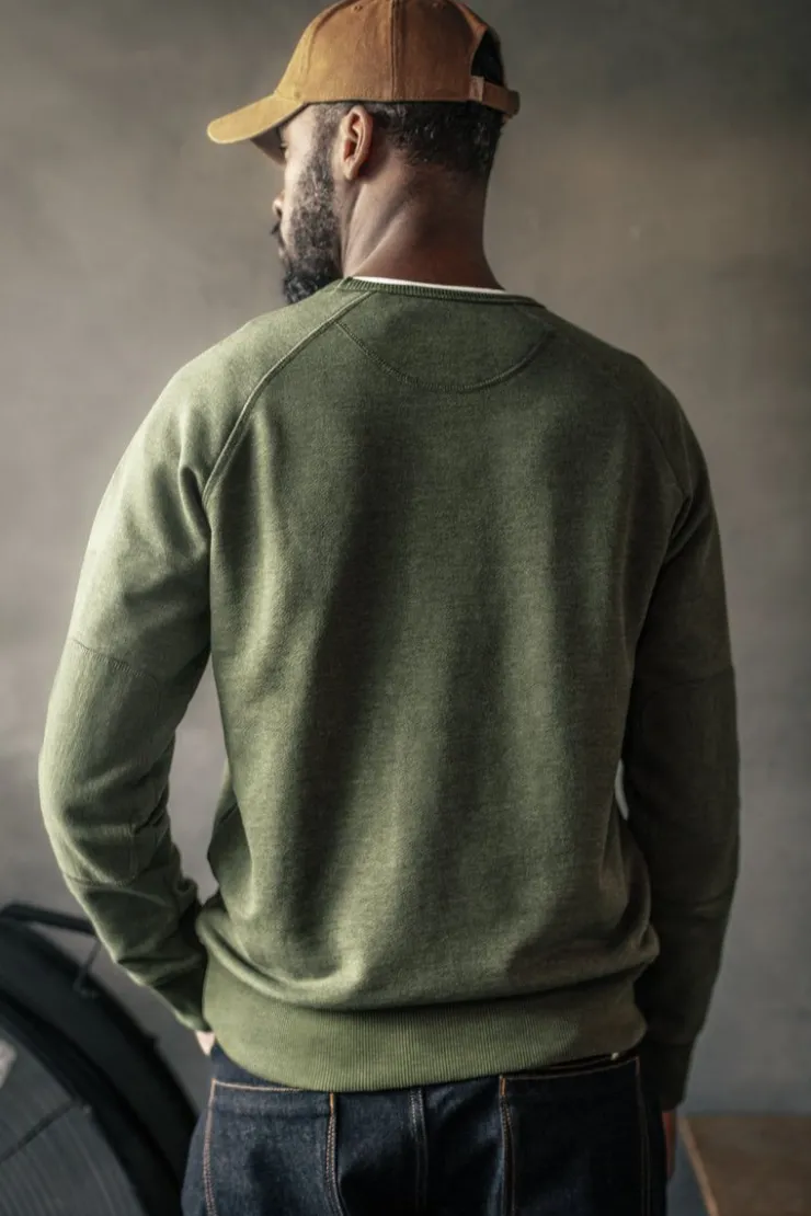 &SONS Deck Sweatshirt Surplus Green>Men Jackets & Coats