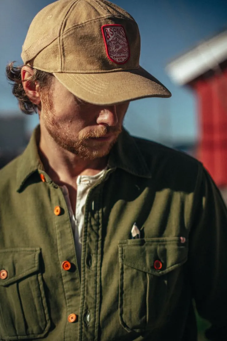 &SONS Fell Cap Tan>Men Headwear