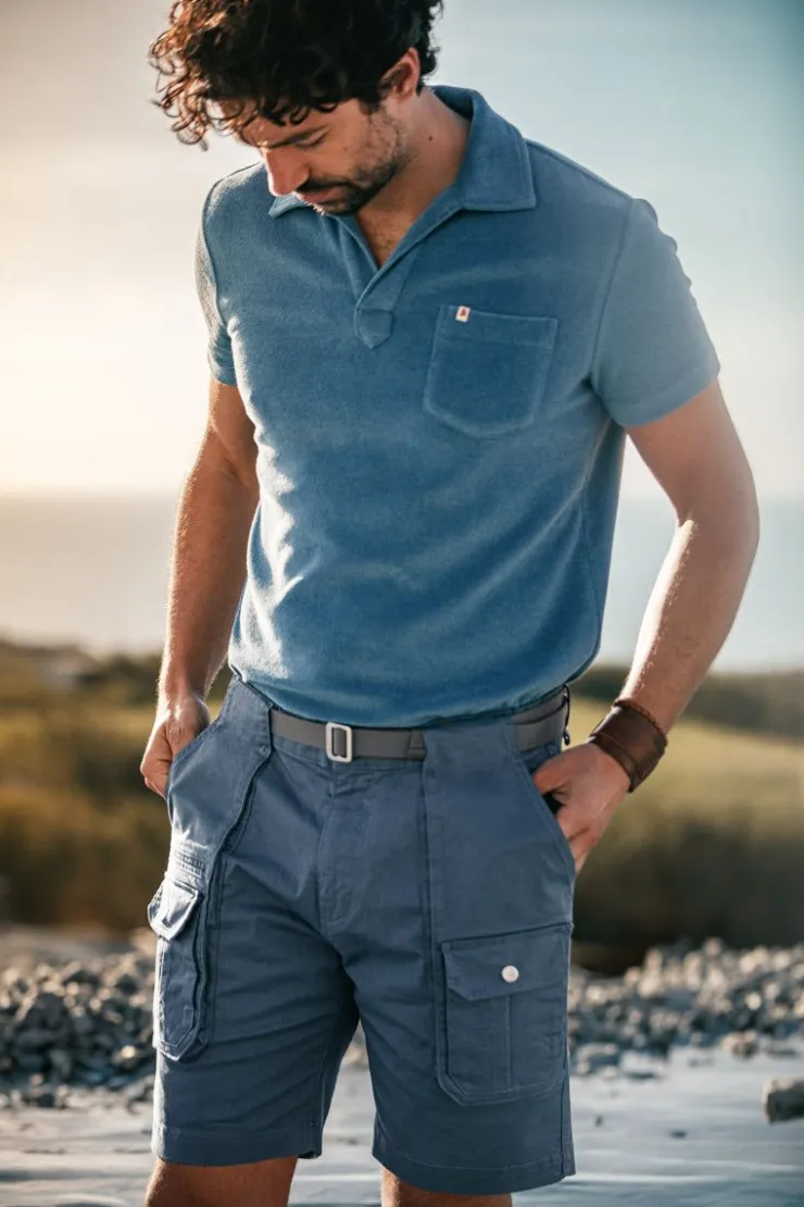 &SONS Gravel Hiking Shorts Churchill Blue>Men Bottoms & Shorts