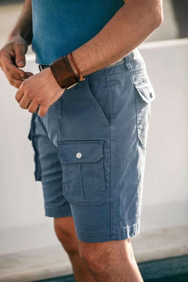 &SONS Gravel Hiking Shorts Churchill Blue>Men Bottoms & Shorts