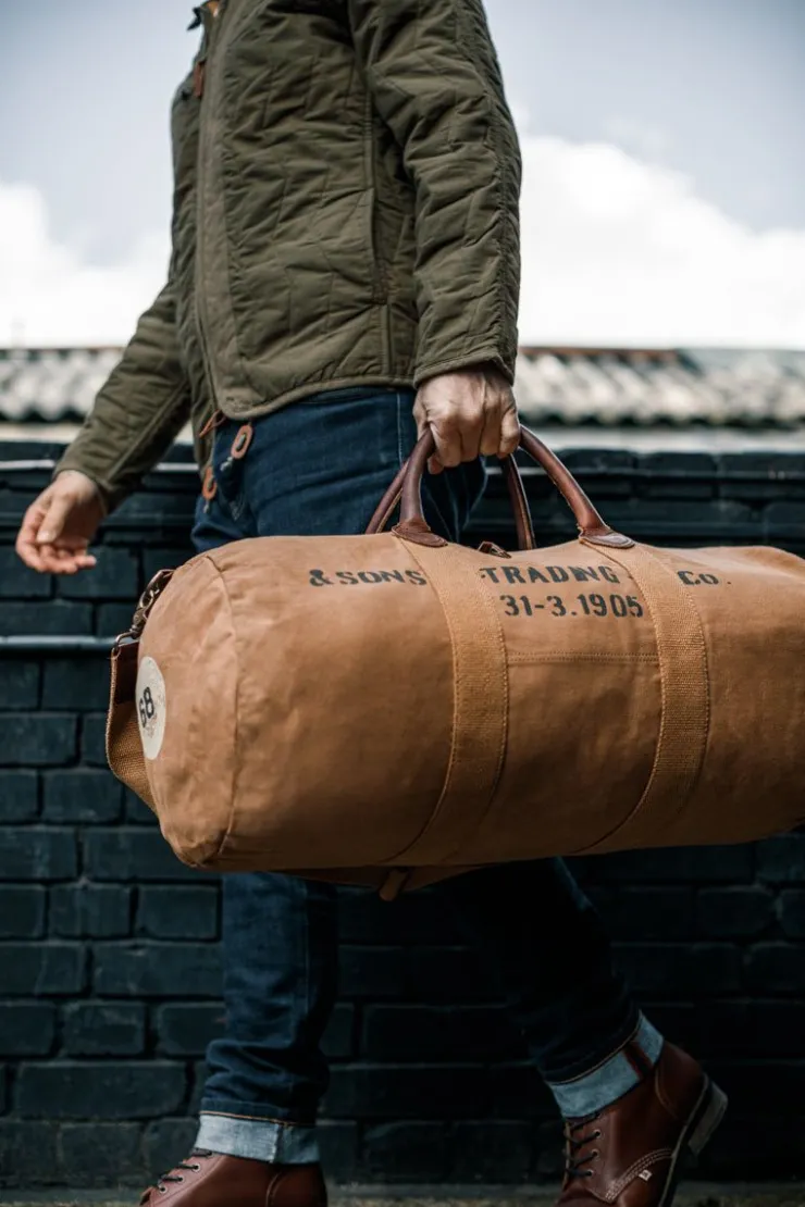 &SONS Great Escape Bag Tan>Men Leather Goods