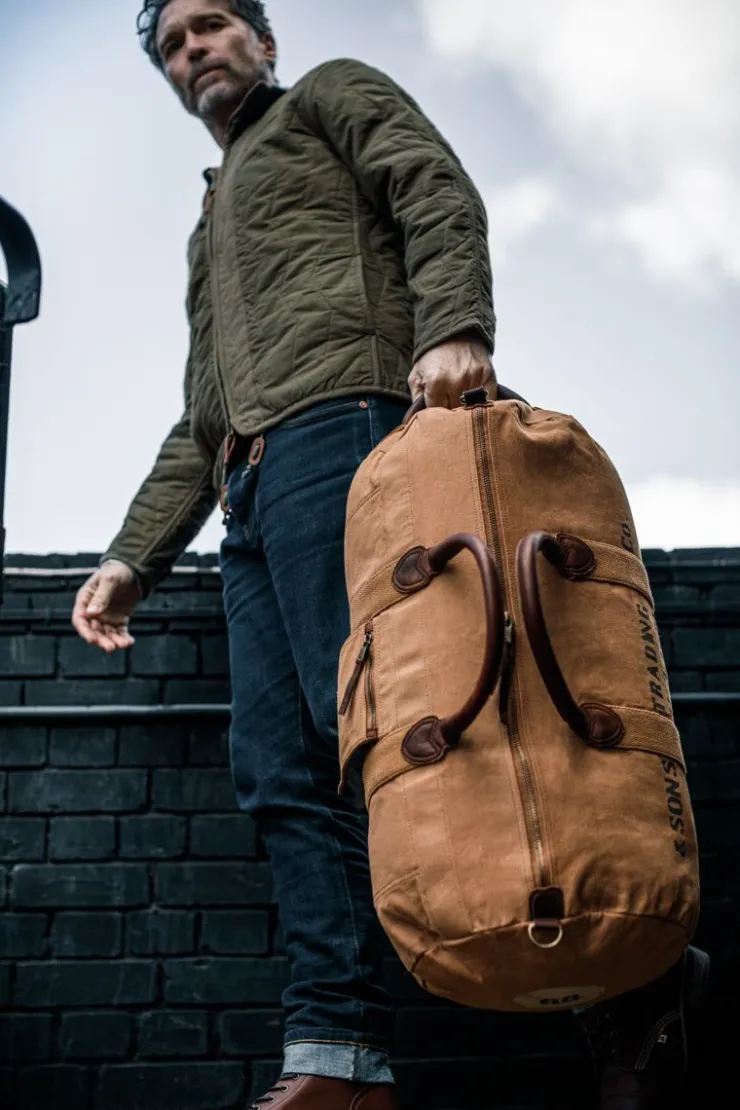 &SONS Great Escape Bag Tan>Men Leather Goods