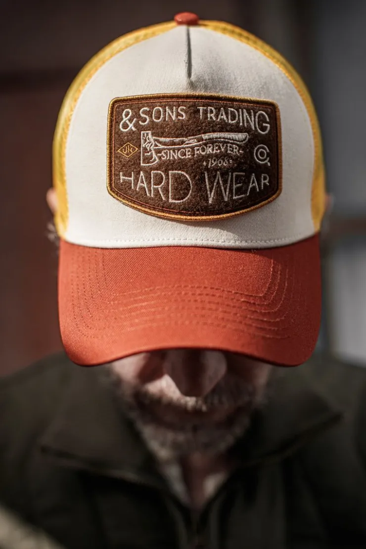 &SONS Hardwear Trucker Cap Yellow>Men Headwear