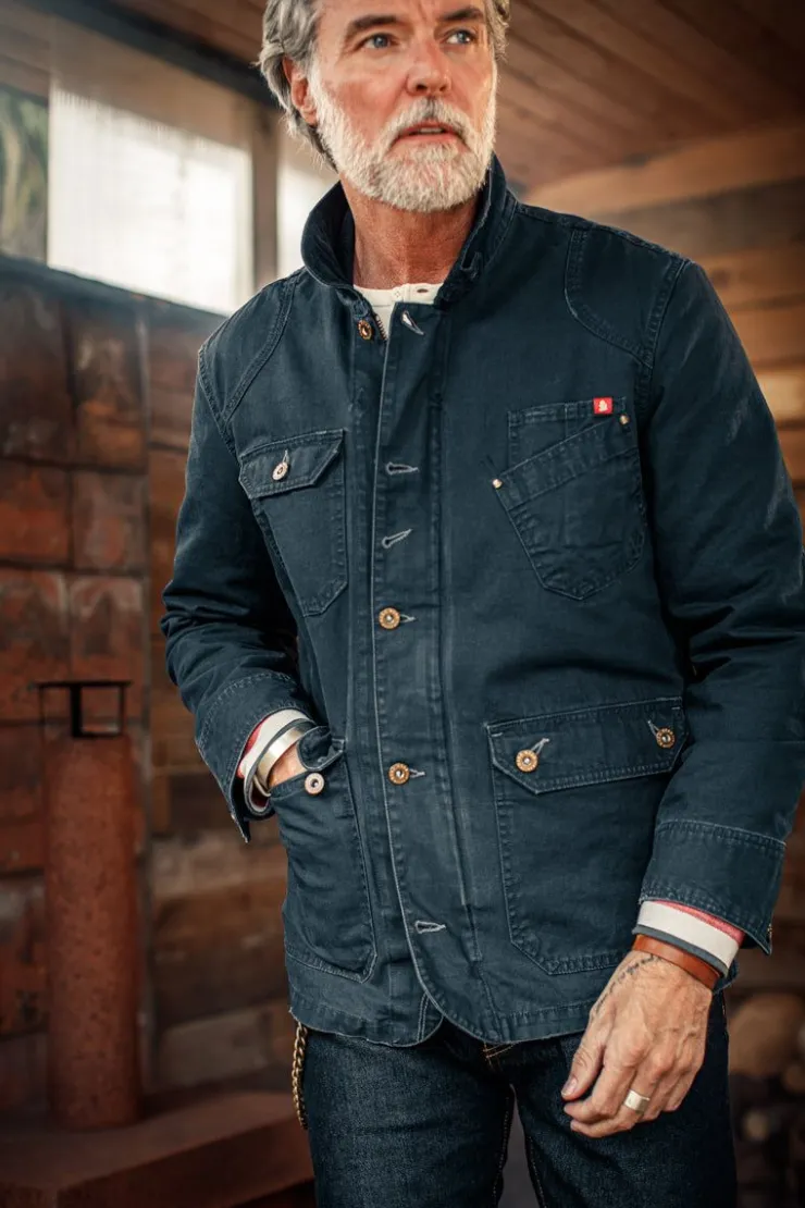 &SONS Prospector Jacket Navy>Men Jackets & Coats