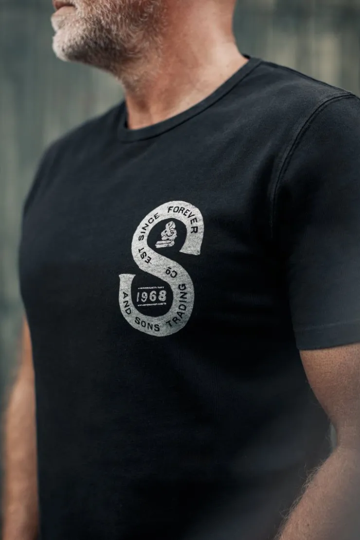 &SONS Sigma T-Shirt Black>Men Tops