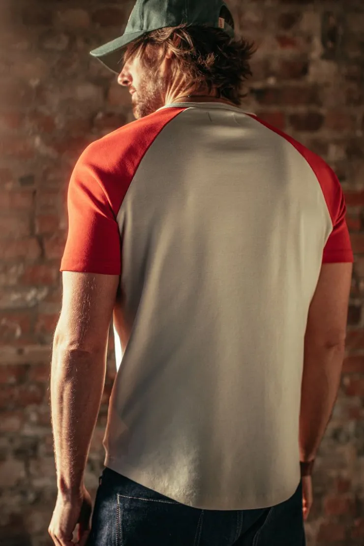 &SONS The Chariot Henley Shirt Raw/Red>Men Tops