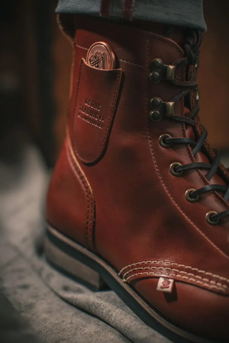 &SONS The Drover Boot Brown>Men Leather Goods