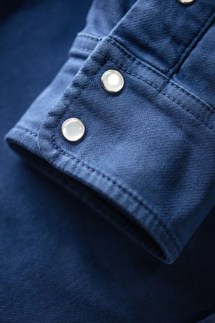 &SONS Sunday Shirt Utility Navy>Men Tops