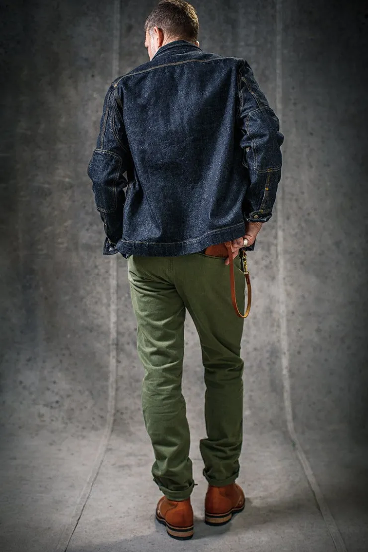 &SONS Virgil Chino Army Green>Men Bottoms & Shorts